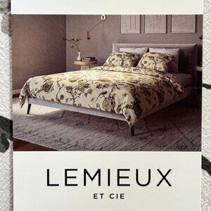 LEMIEUX ET CIE BIRD FLORAL Cotton Full / Queen Duvet Cover Set (88" X 92")